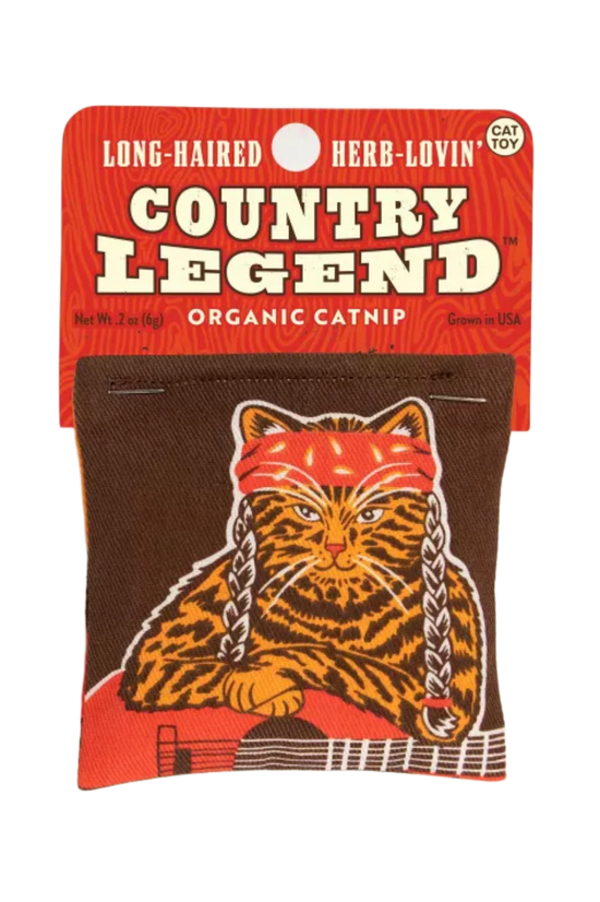 Load image into Gallery viewer, Long-Haired Herb-Lovin&amp;#39; Country Legend Catnip Toy
