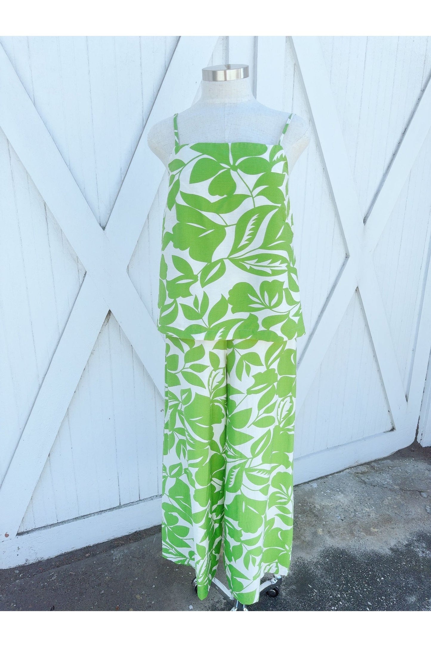 Citra Lime Thin Tie Back Chest Top