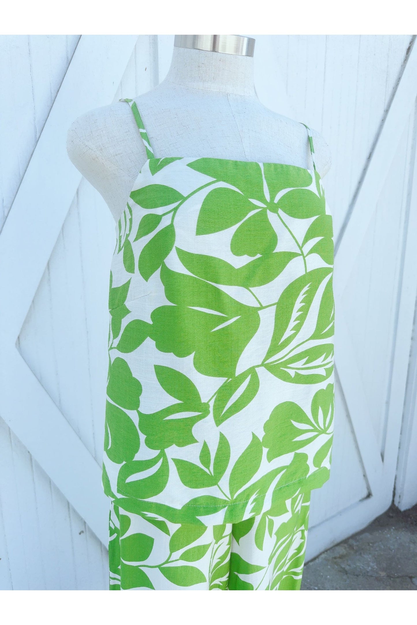 Citra Lime Thin Tie Back Chest Top