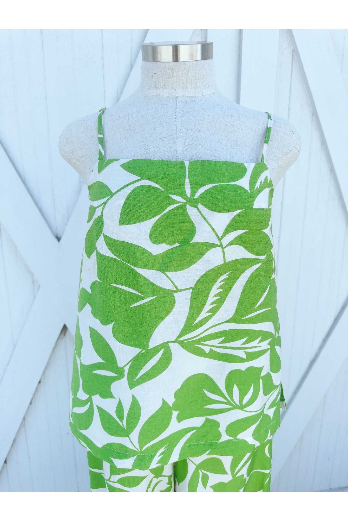 Citra Lime Thin Tie Back Chest Top