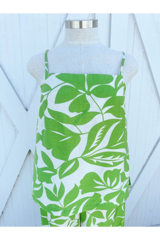 Citra Lime Thin Tie Back Chest Top
