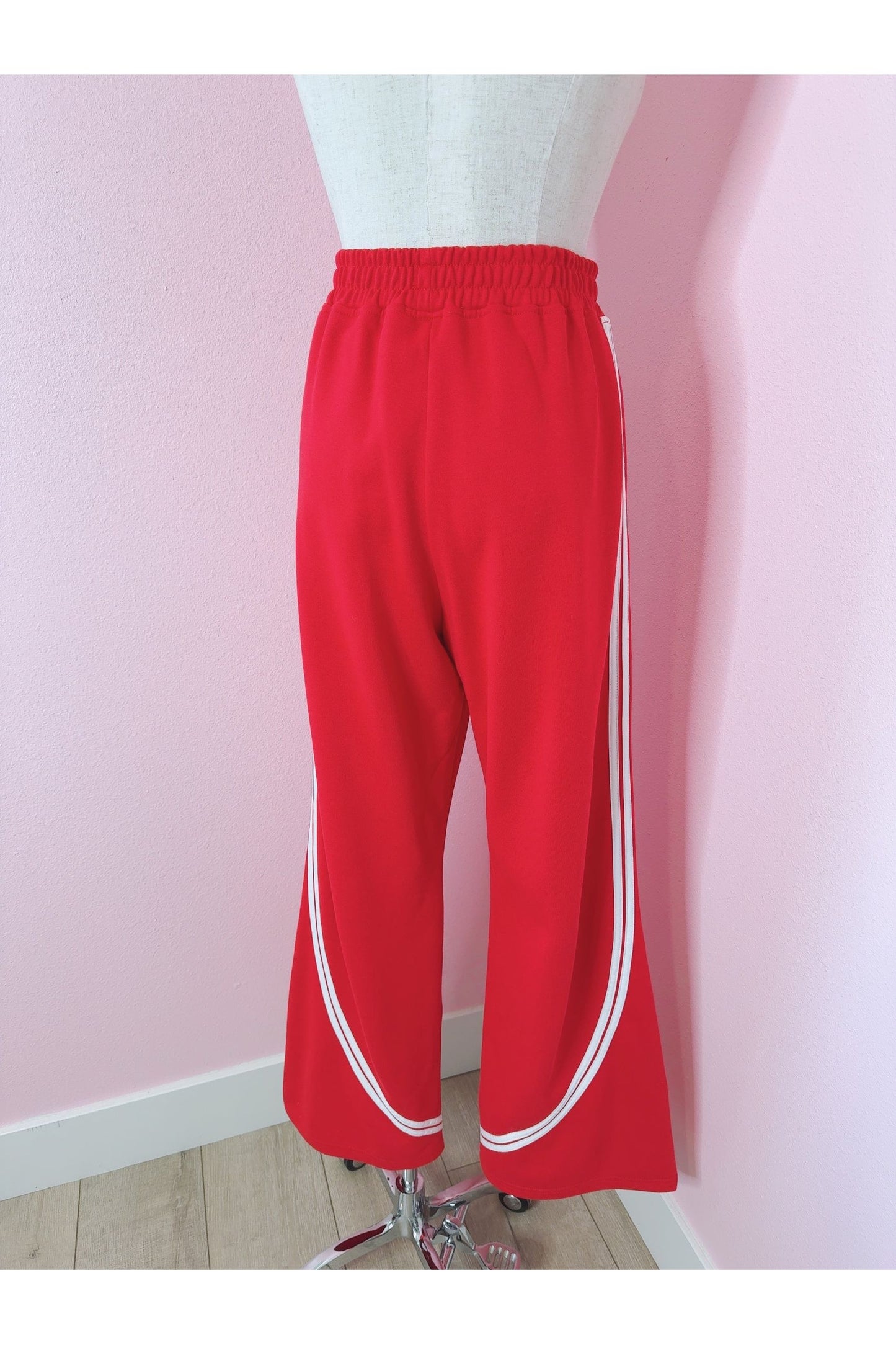 Running on Optimism Side Stripes Wide Leg Track Pant