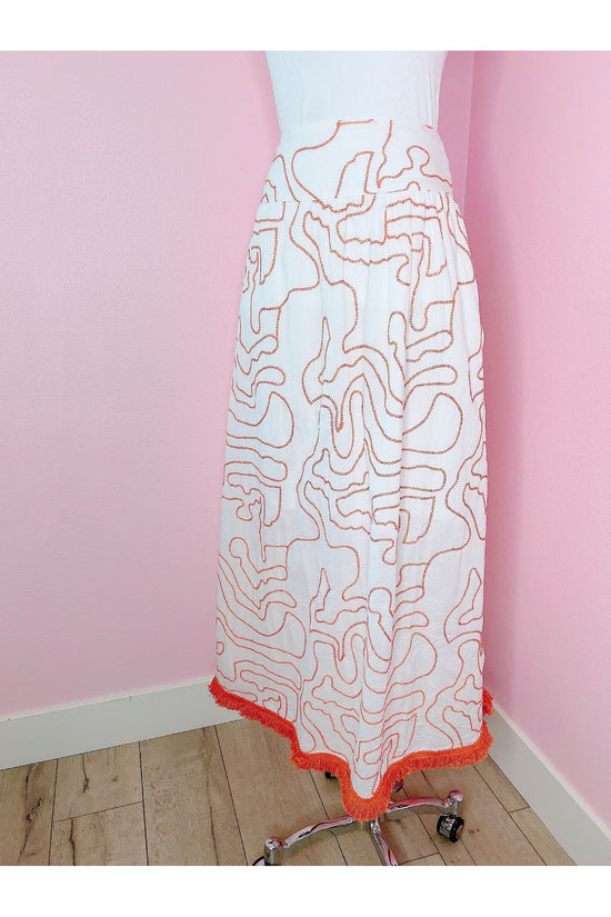 Antelope Canyon Maxi Embroidered Skirt
