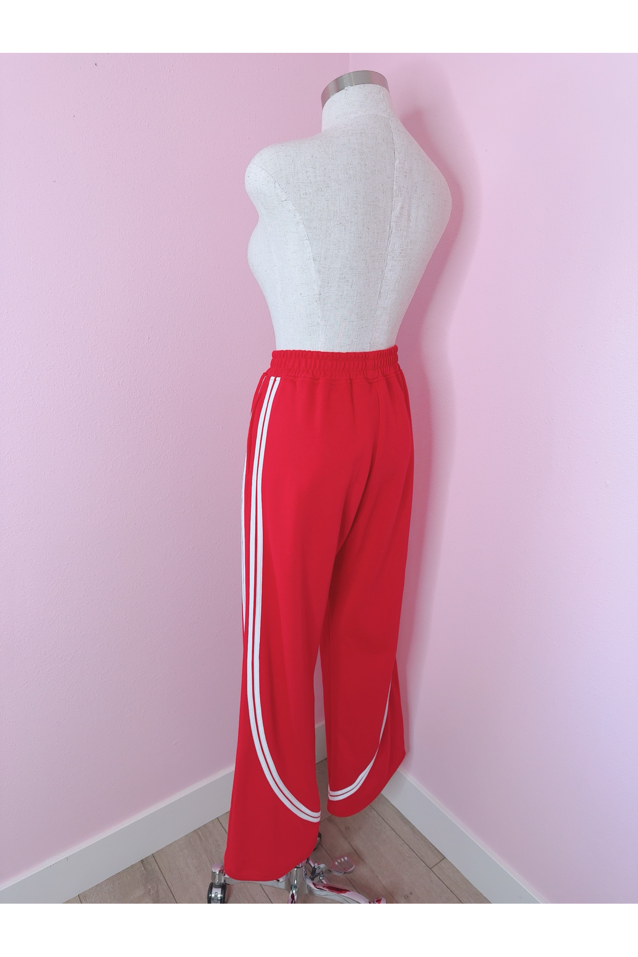 Running on Optimism Side Stripes Wide Leg Track Pant