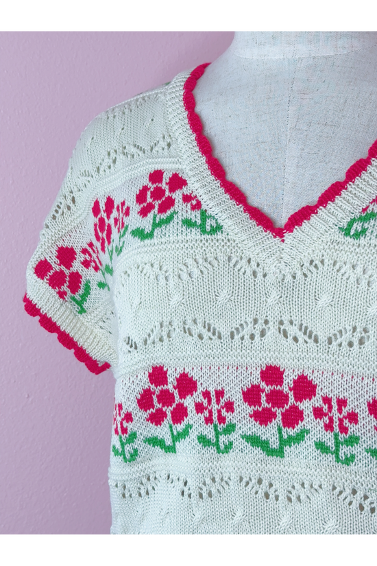 So Into Floral Knit Top