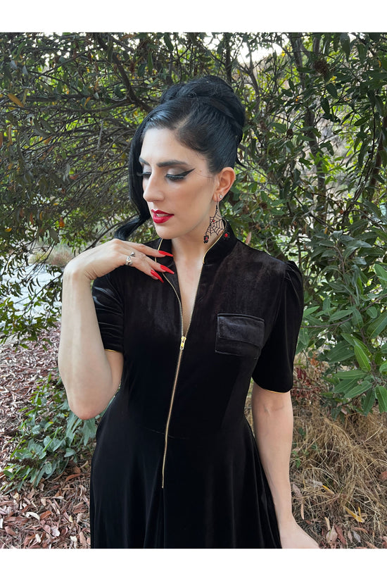 *SALE* Sweetest Taboo Black Velvet Designer Maxi Dress