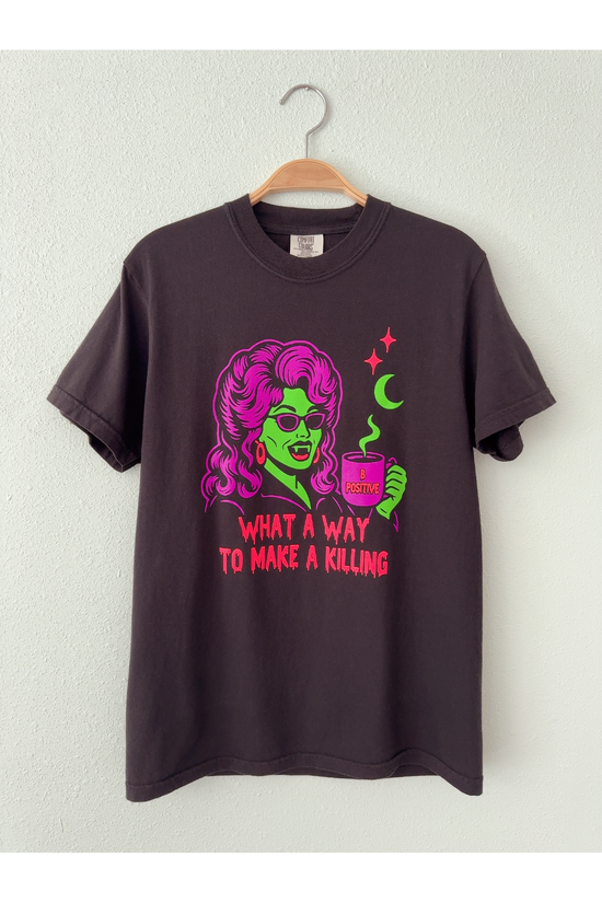 Dolly Vampire Halloween Neon T-Shirt