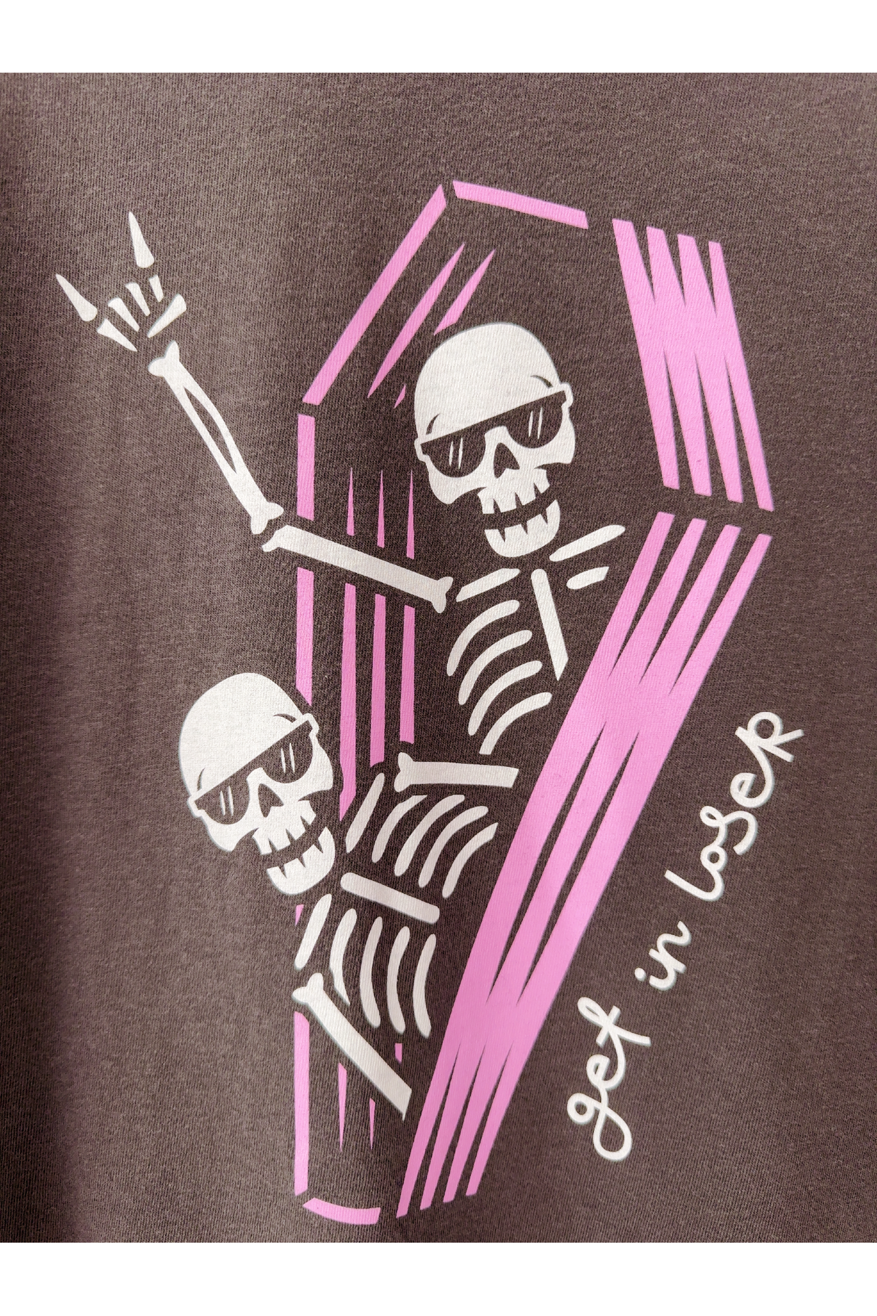 Get in Loser Halloween Skeleton T-Shirt