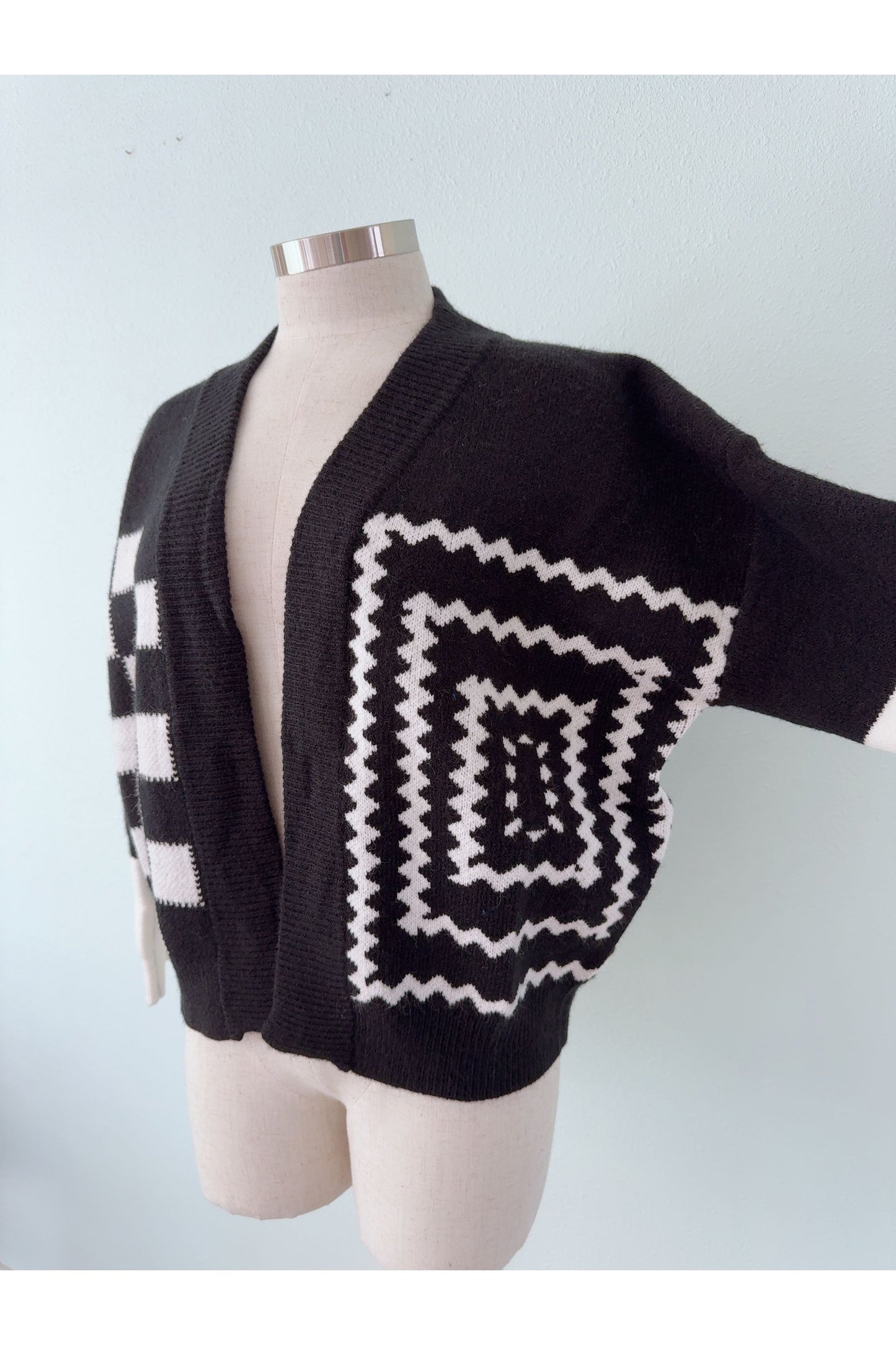 Monochrome Wednesday Oversize Sweater Cardigan