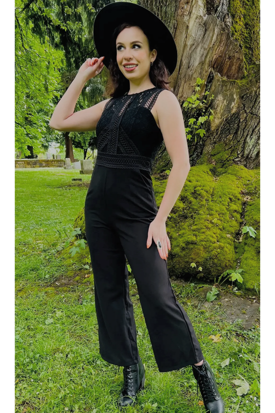 *SALE* Romantic Goth Black Jumpsuit