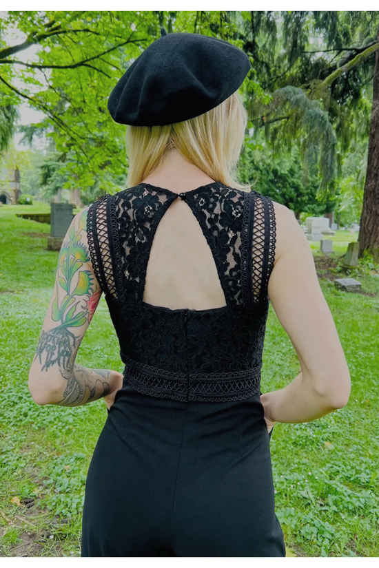 *SALE* Romantic Goth Black Jumpsuit