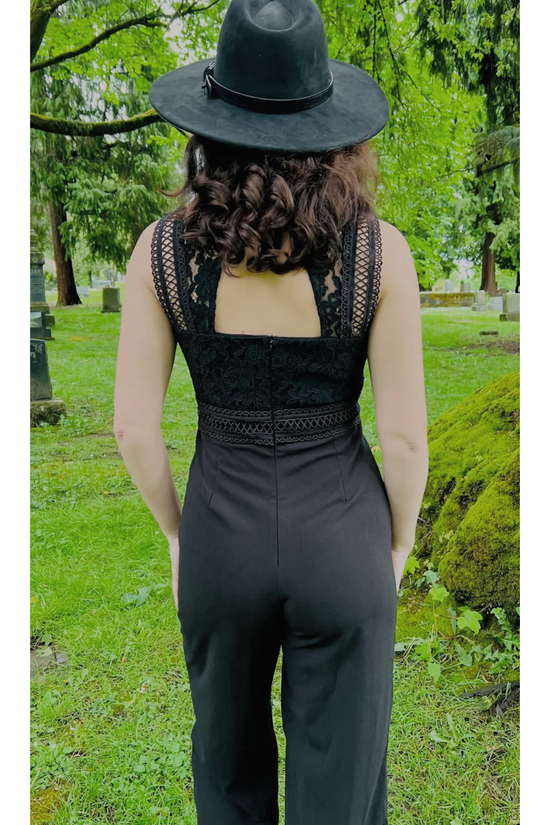 *SALE* Romantic Goth Black Jumpsuit