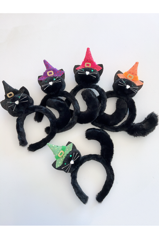 *SALE* Cute kitty Cat Witch Halloween Headband