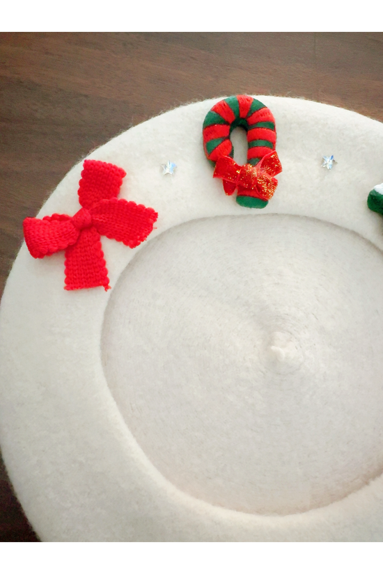 Festive Holiday Felt Berets