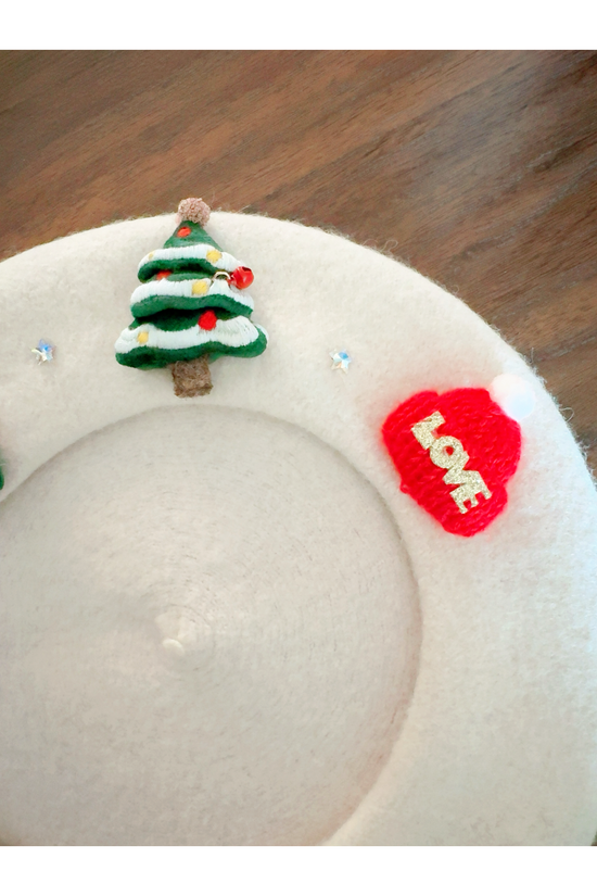 Festive Holiday Felt Berets