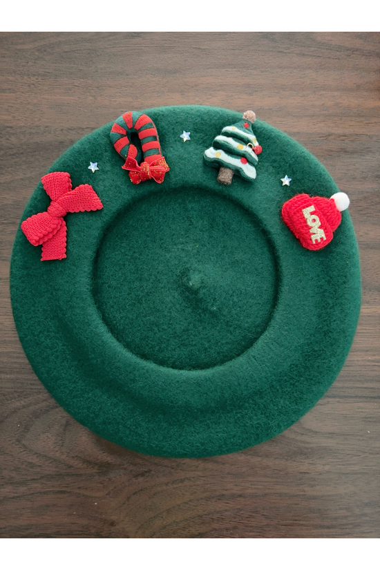 Festive Holiday Felt Berets