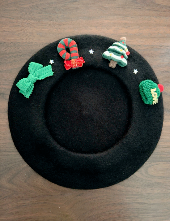 Festive Holiday Felt Berets