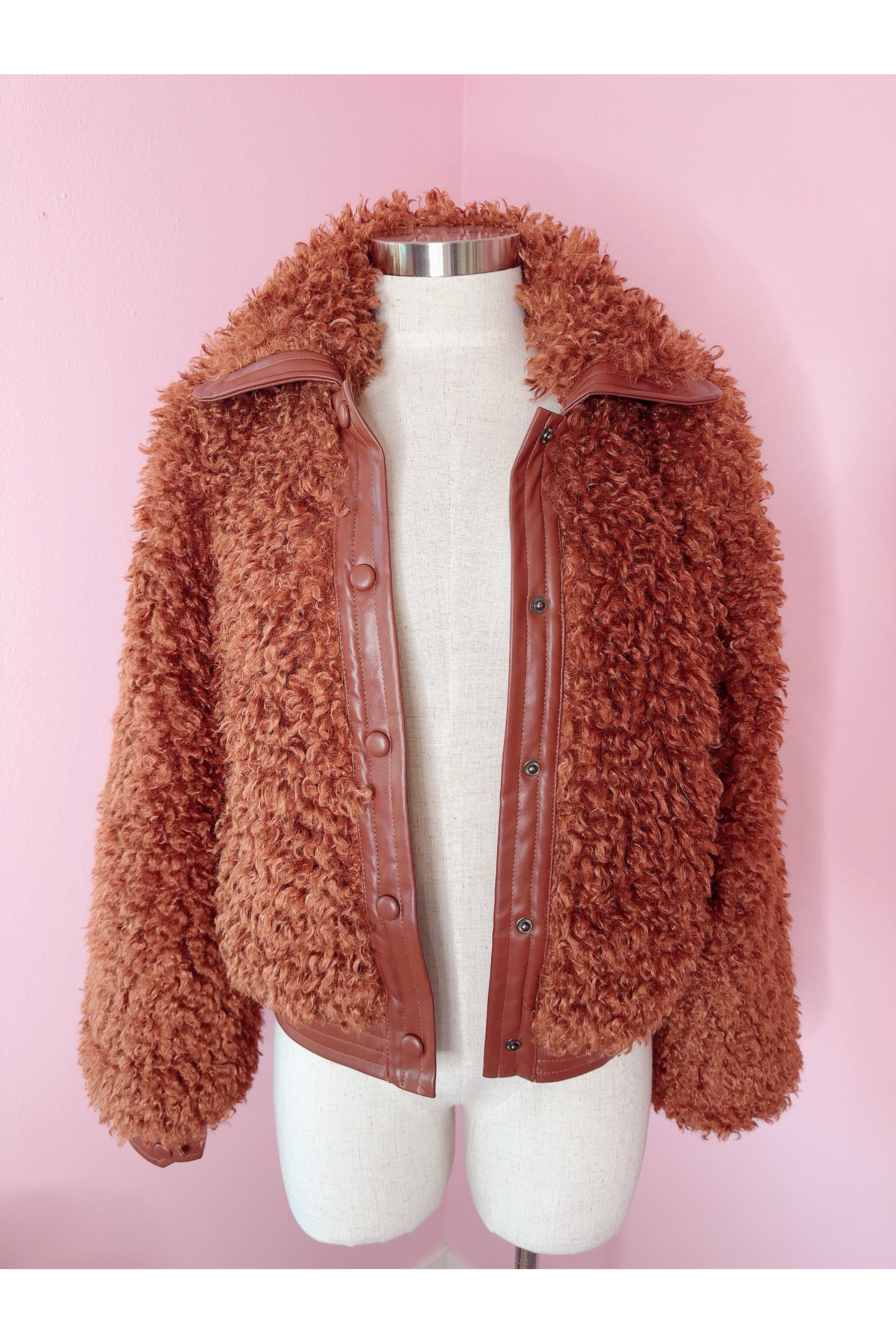 Fozzy The Bear Faux Fur Bomber Jacket