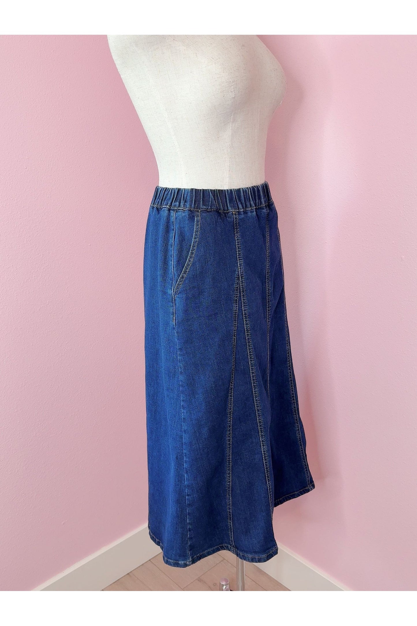 River Blue Denim Skirt