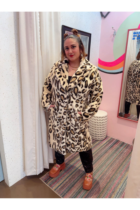 Diva On The Prowl Leopard Faux Fur Coat
