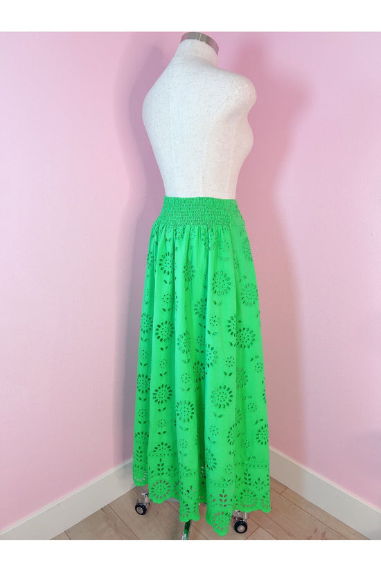 Emerald Isle Eyelet Maxi Skirt