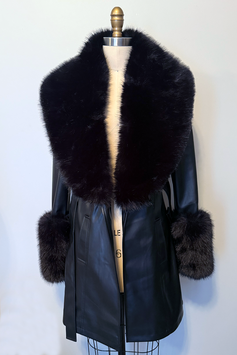 The Envy Coat in Black with Spiderweb Lining - PRE-ORDER
