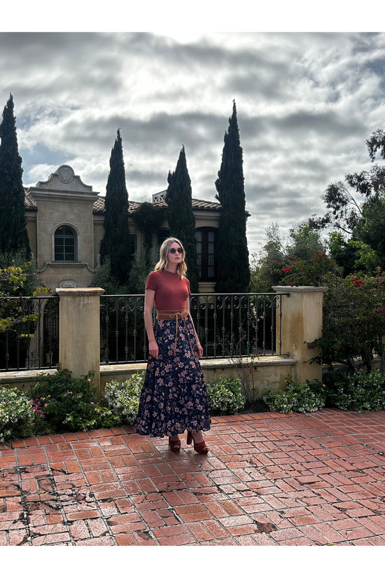 Liberty Flower Maxi-Skirt