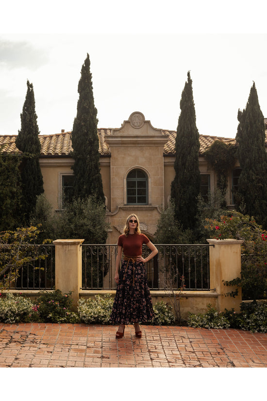 Liberty Flower Maxi-Skirt