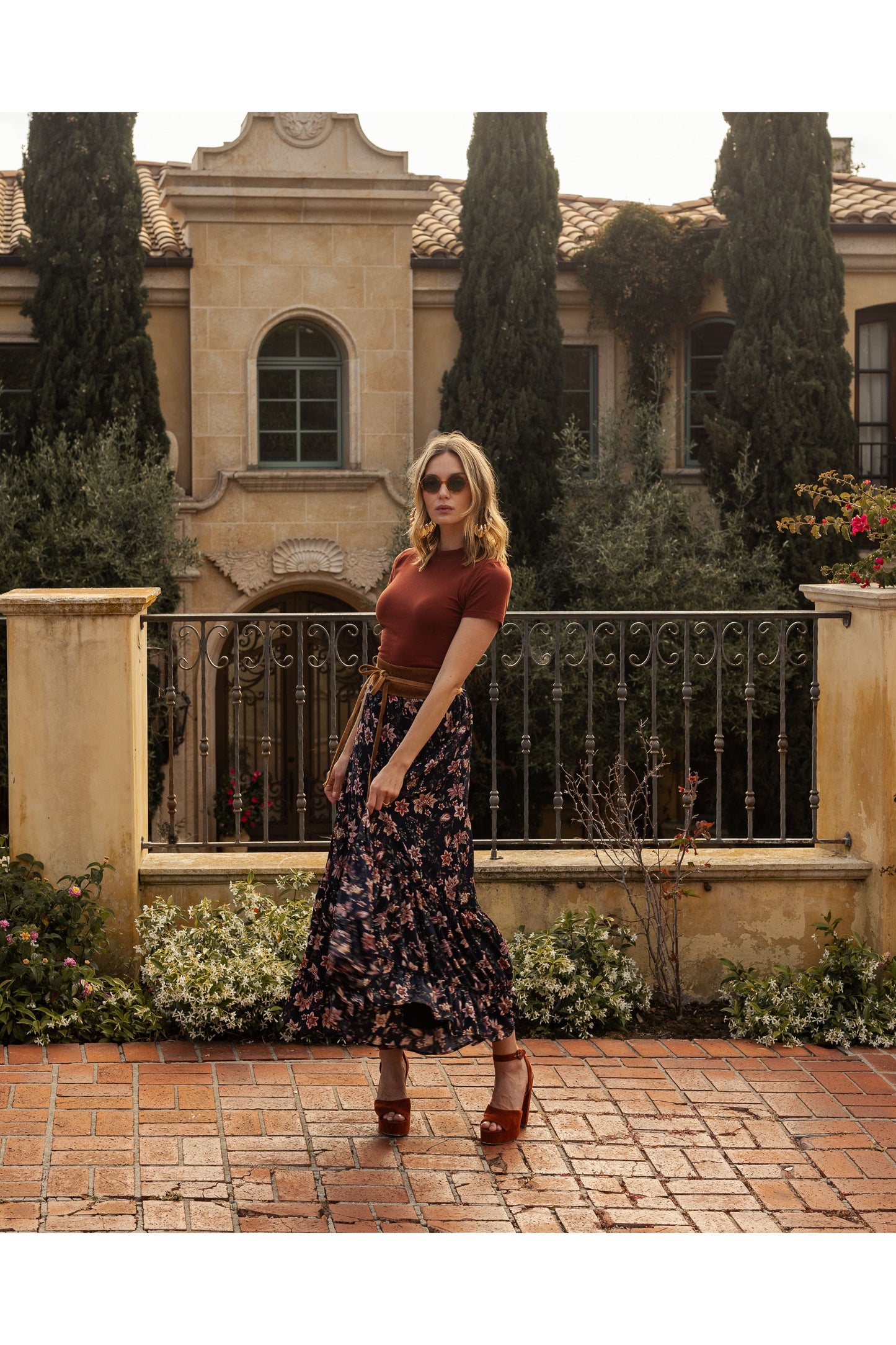 Liberty Flower Maxi-Skirt