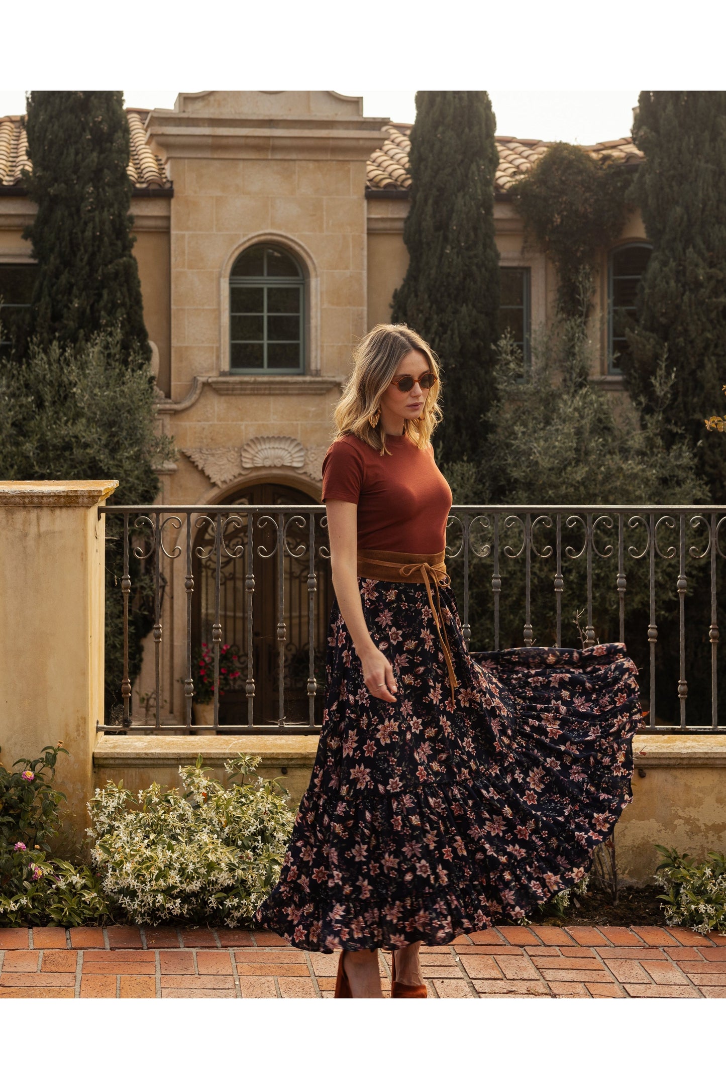 Liberty Flower Maxi-Skirt