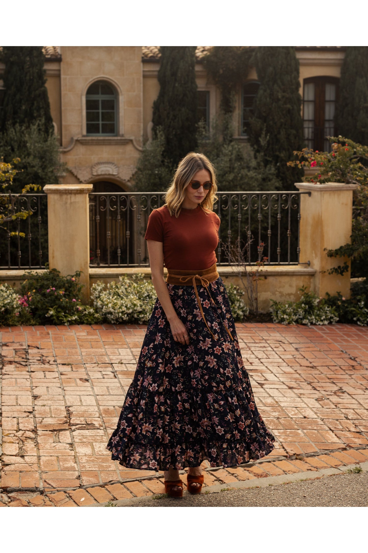 Liberty Flower Maxi-Skirt