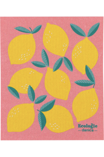 Ecologie Pink Lemons Swedish Dishcloth