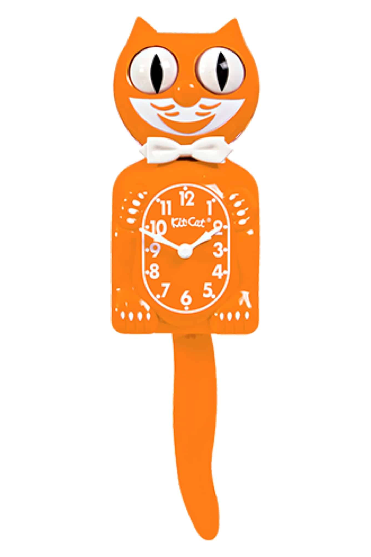 Limited Edition Festive Orange Kit Cat Clock