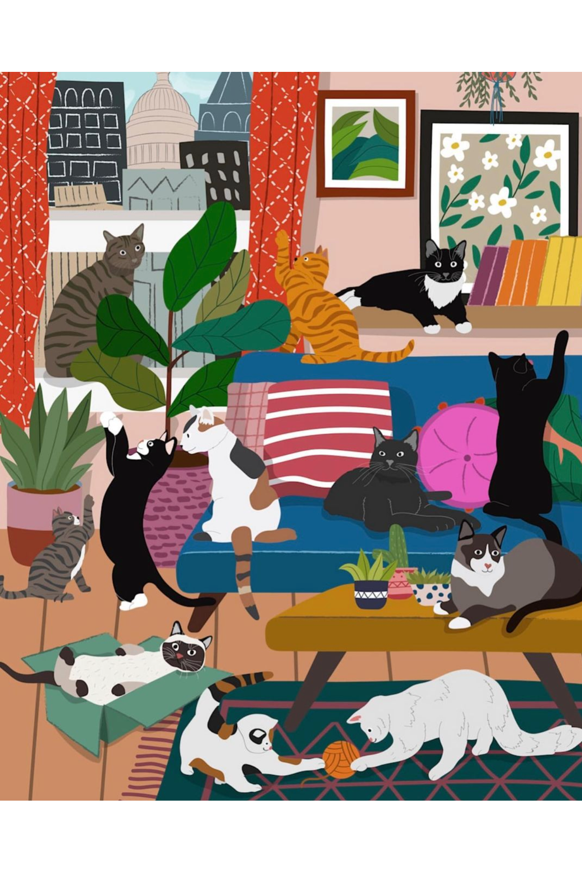 House of Kitty Cats Tote Bag