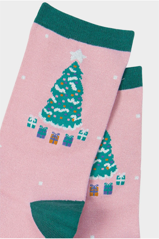 Christmas Tree Bamboo Women's Crew Sock