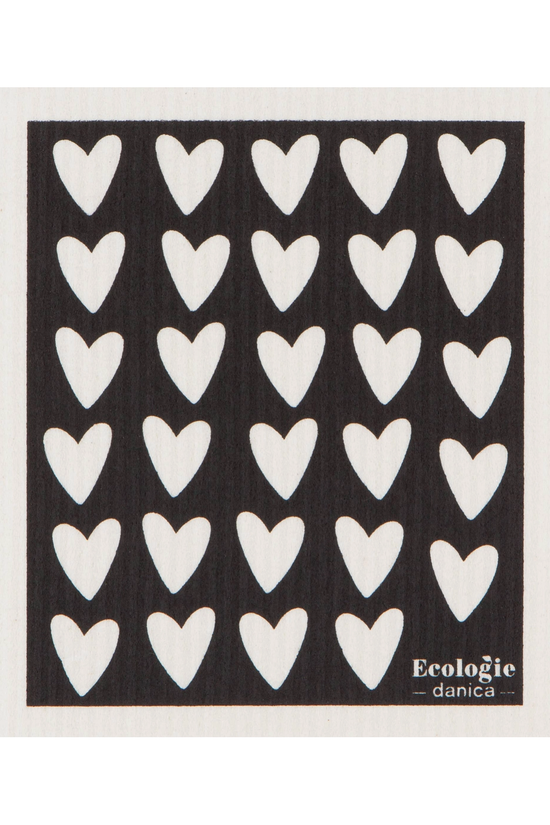 Load image into Gallery viewer, Ecologie Hearts Swedish Dishcloth
