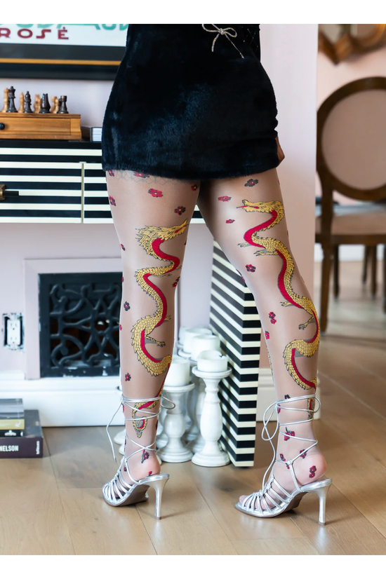 Year of the Dragon Sheer Tights