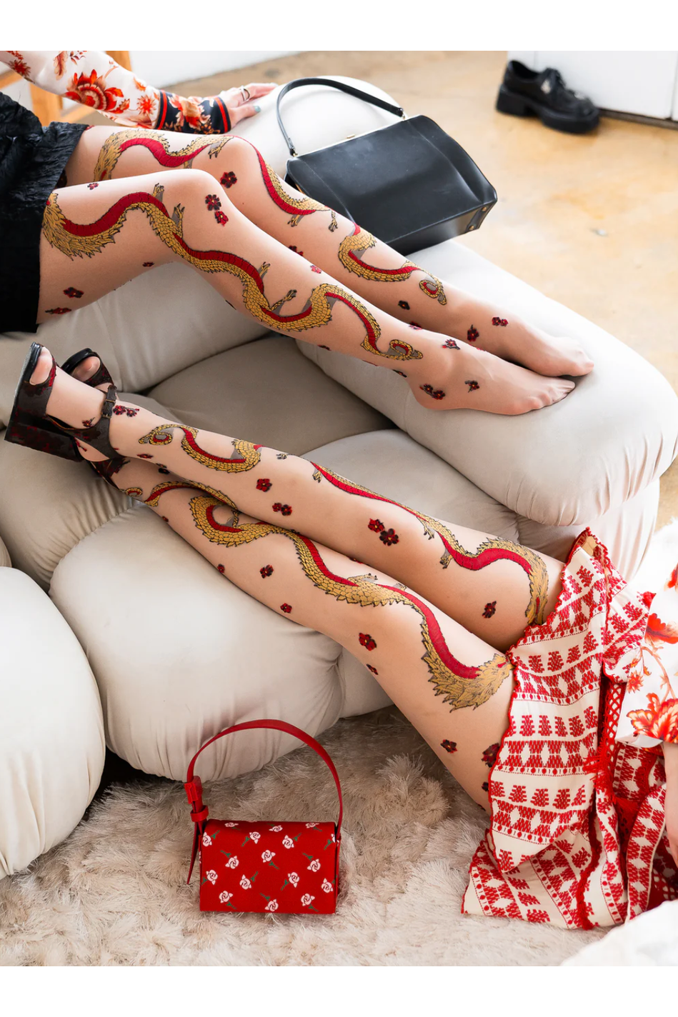 Year of the Dragon Sheer Tights