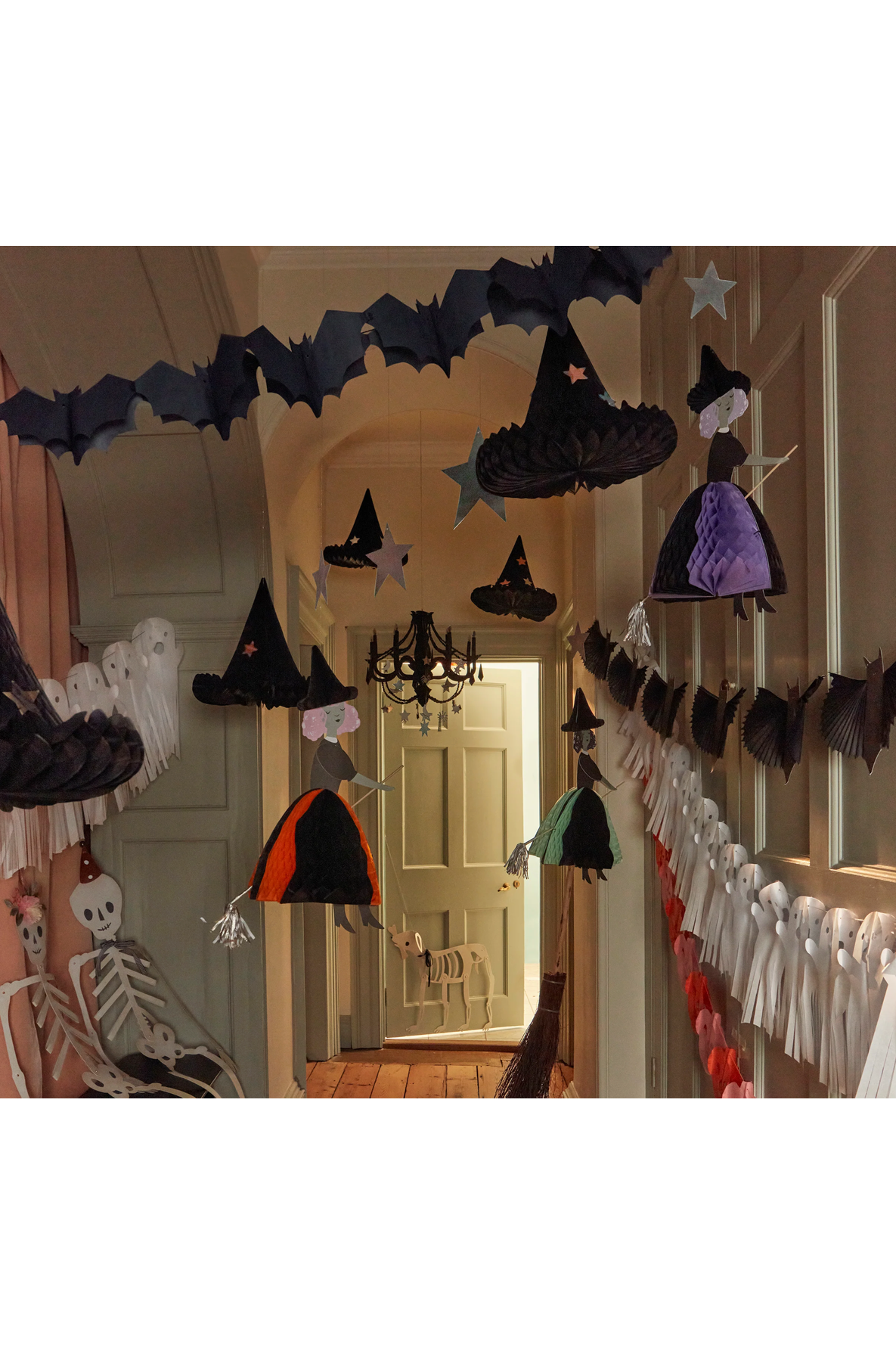 *SALE* Honeycomb 3 Flying Witch Halloween Decoratons