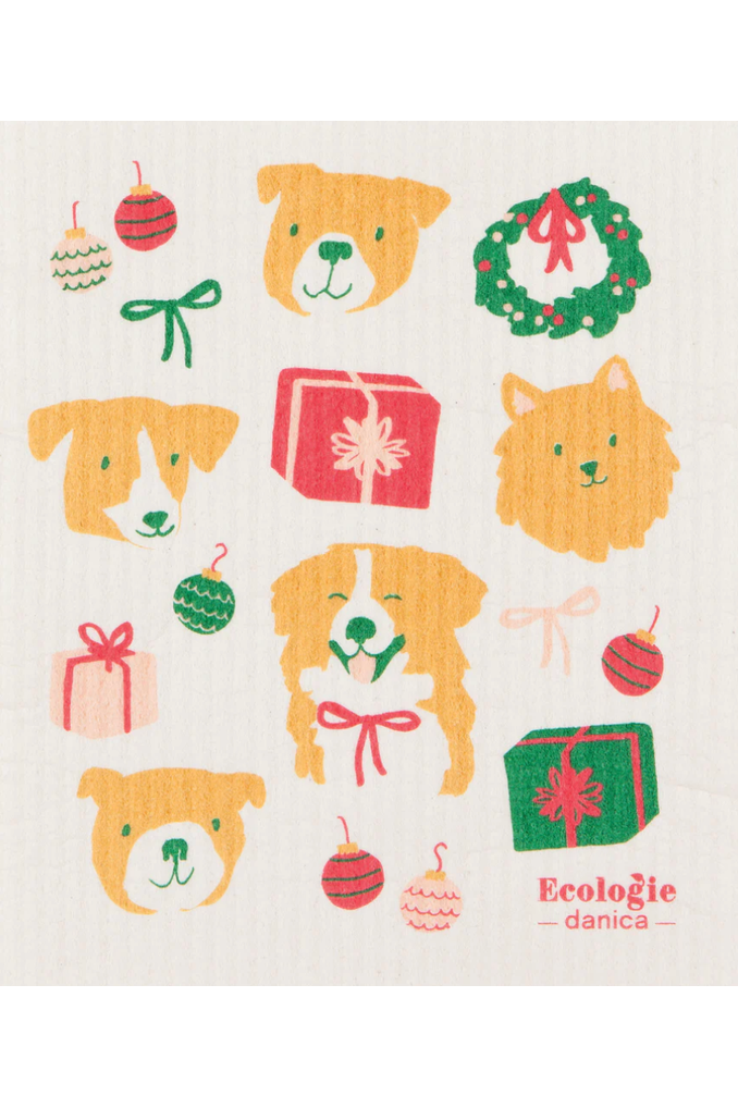 Ecologie Holiday Hounds Swedish Dishcloth