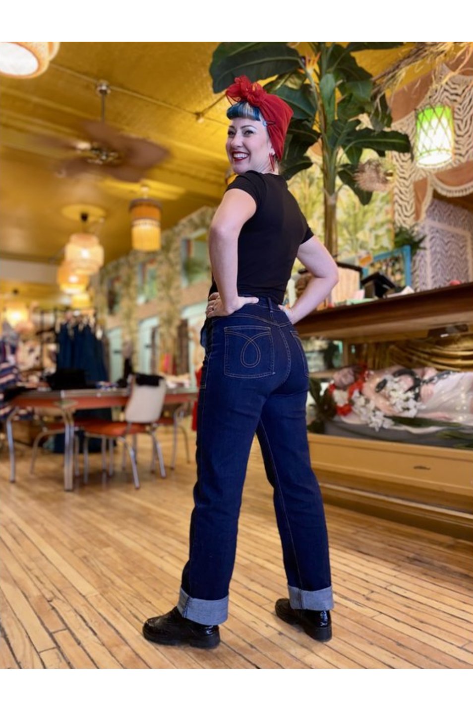 Midge 40’s Retro Indigo Denim