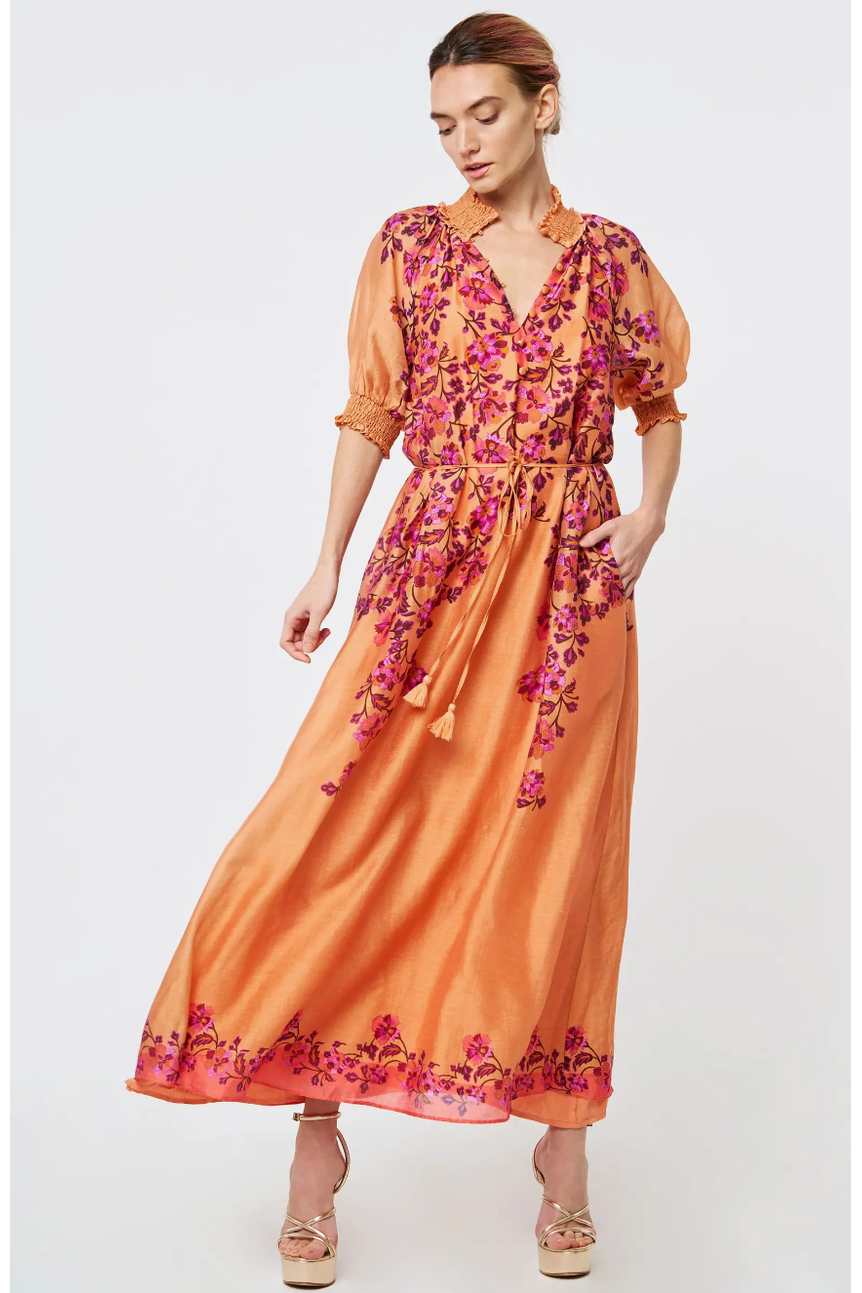 Goddess Blossoms Maxi Dress