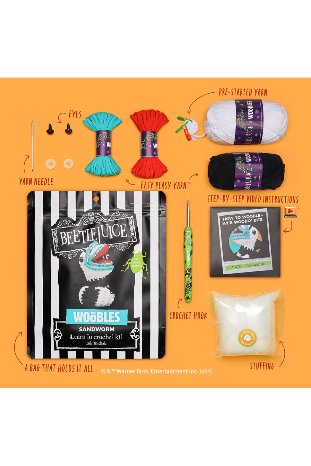 Sandworm Woobles Crochet Kit