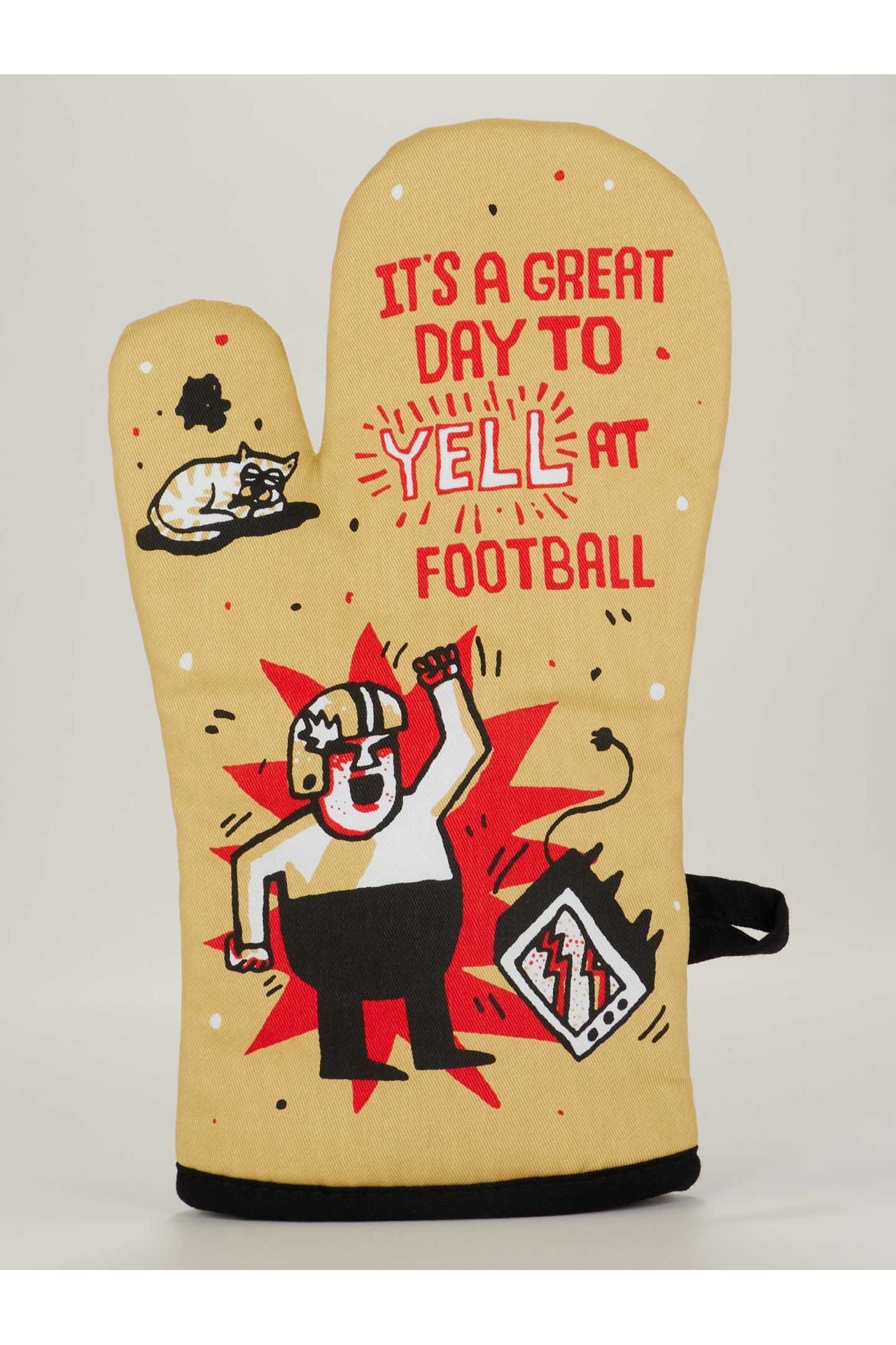 Yell At Football Oven Mitt