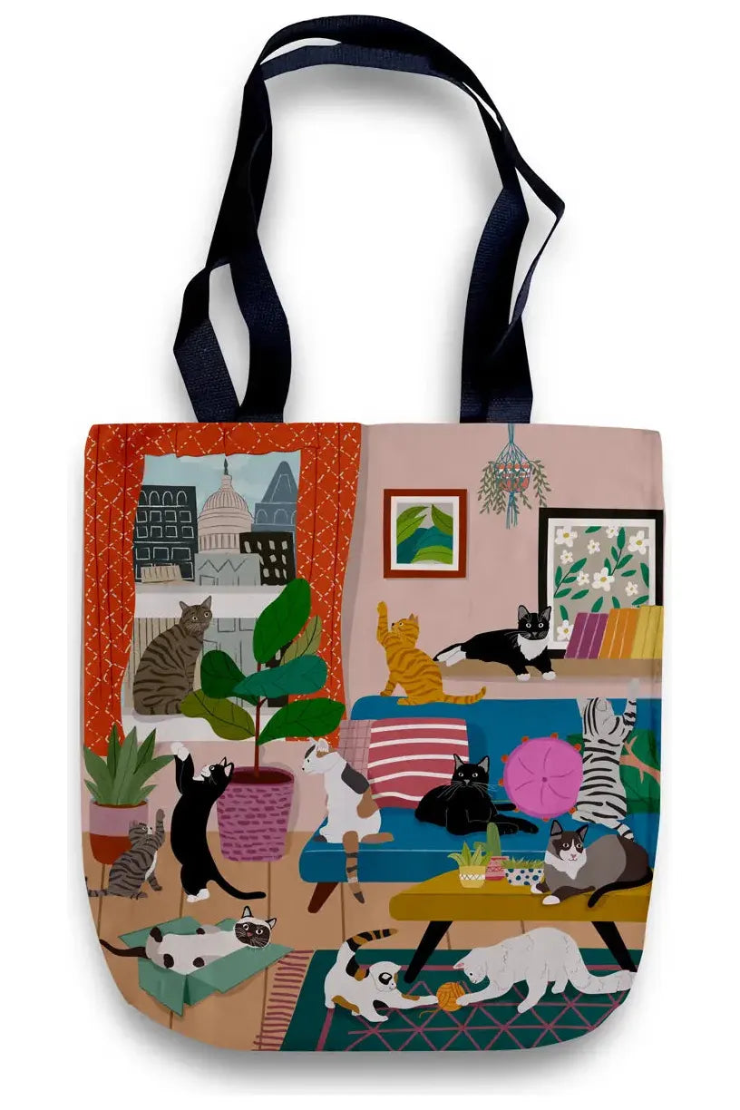 House of Kitty Cats Tote Bag