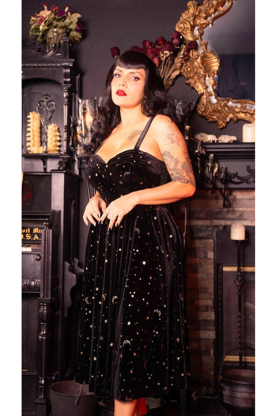 Lunar Luxe Velvet Dress