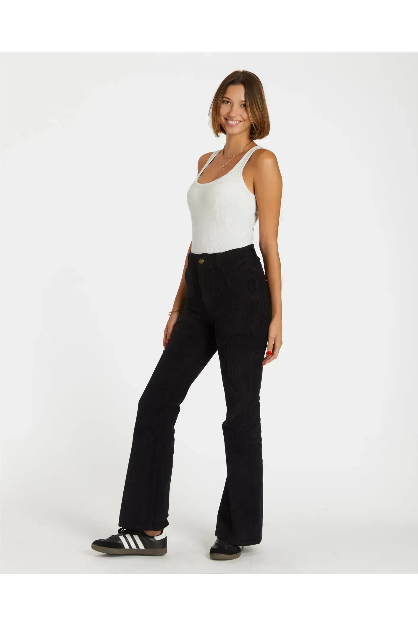 Black Corduroy 70's Bell Bottom Pants