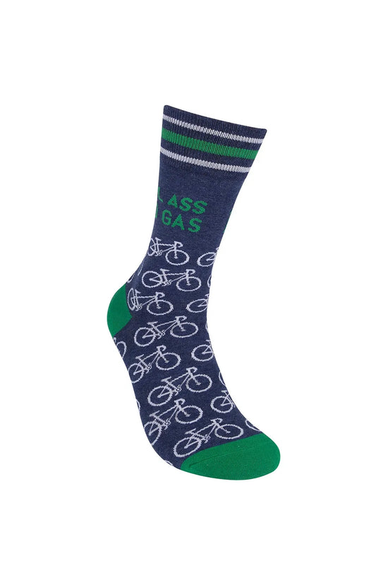 All Ass. No Gas. Biking Unisex Cotton Socks