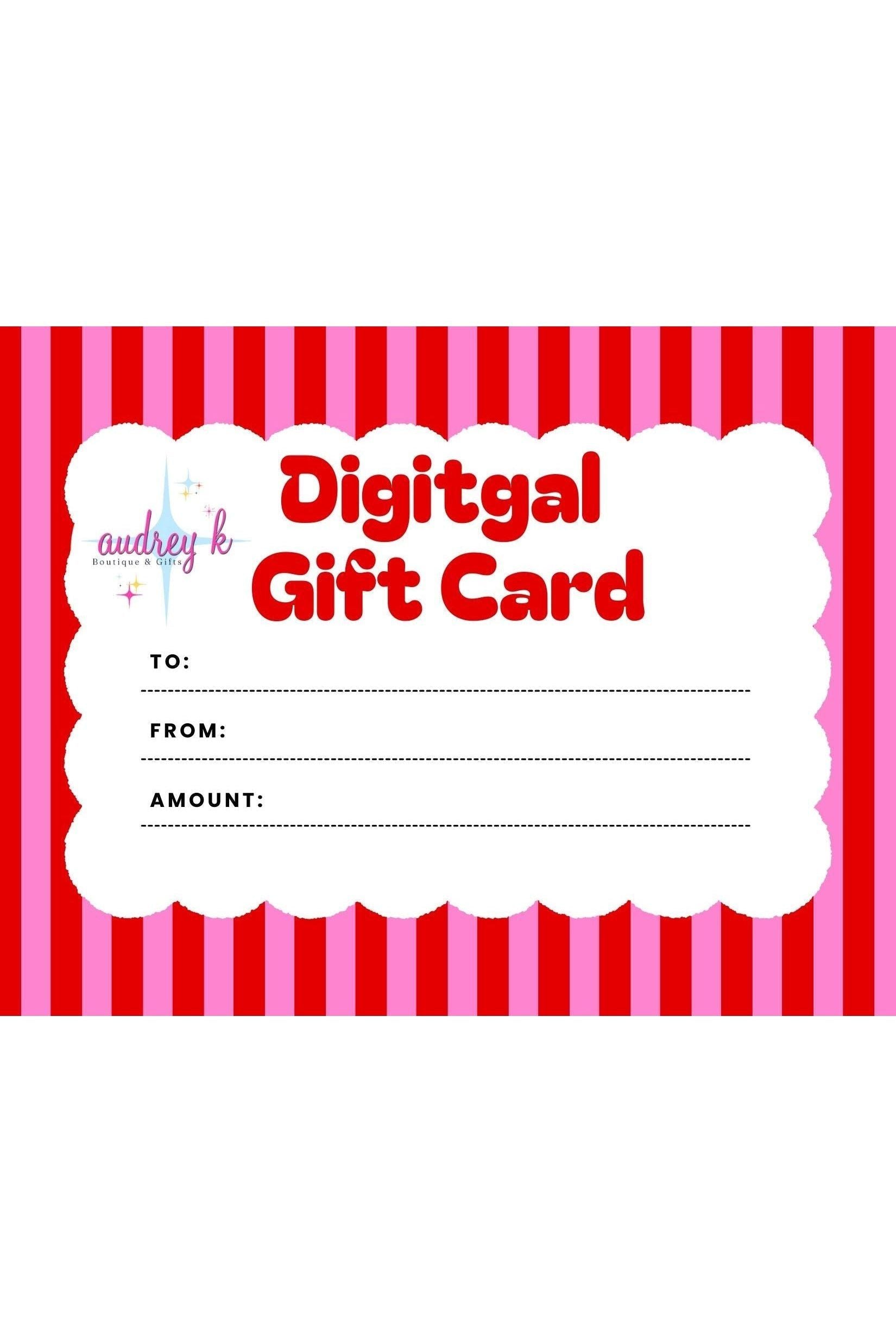 audrey *k  Boutique Digital Gift Card