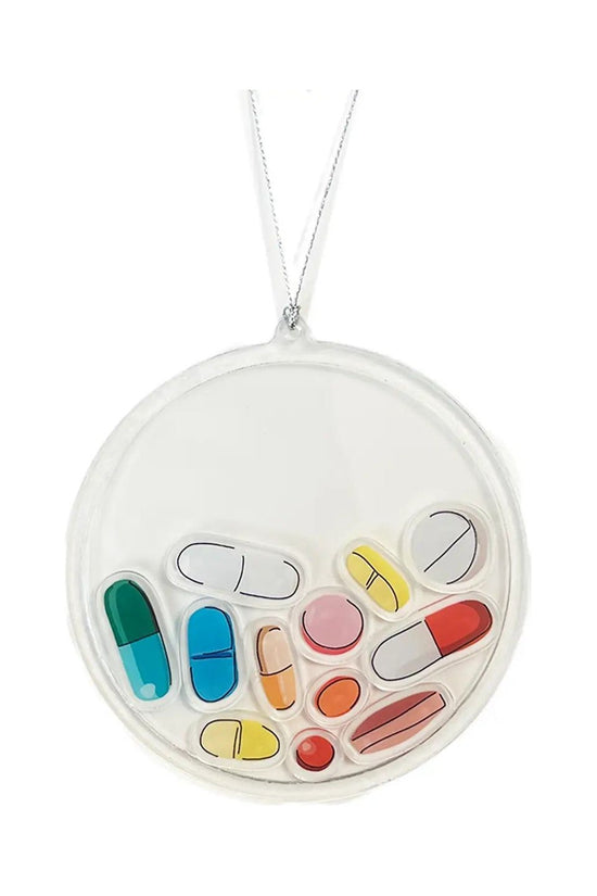 Assorted Pills Shaker Christmas Ornament